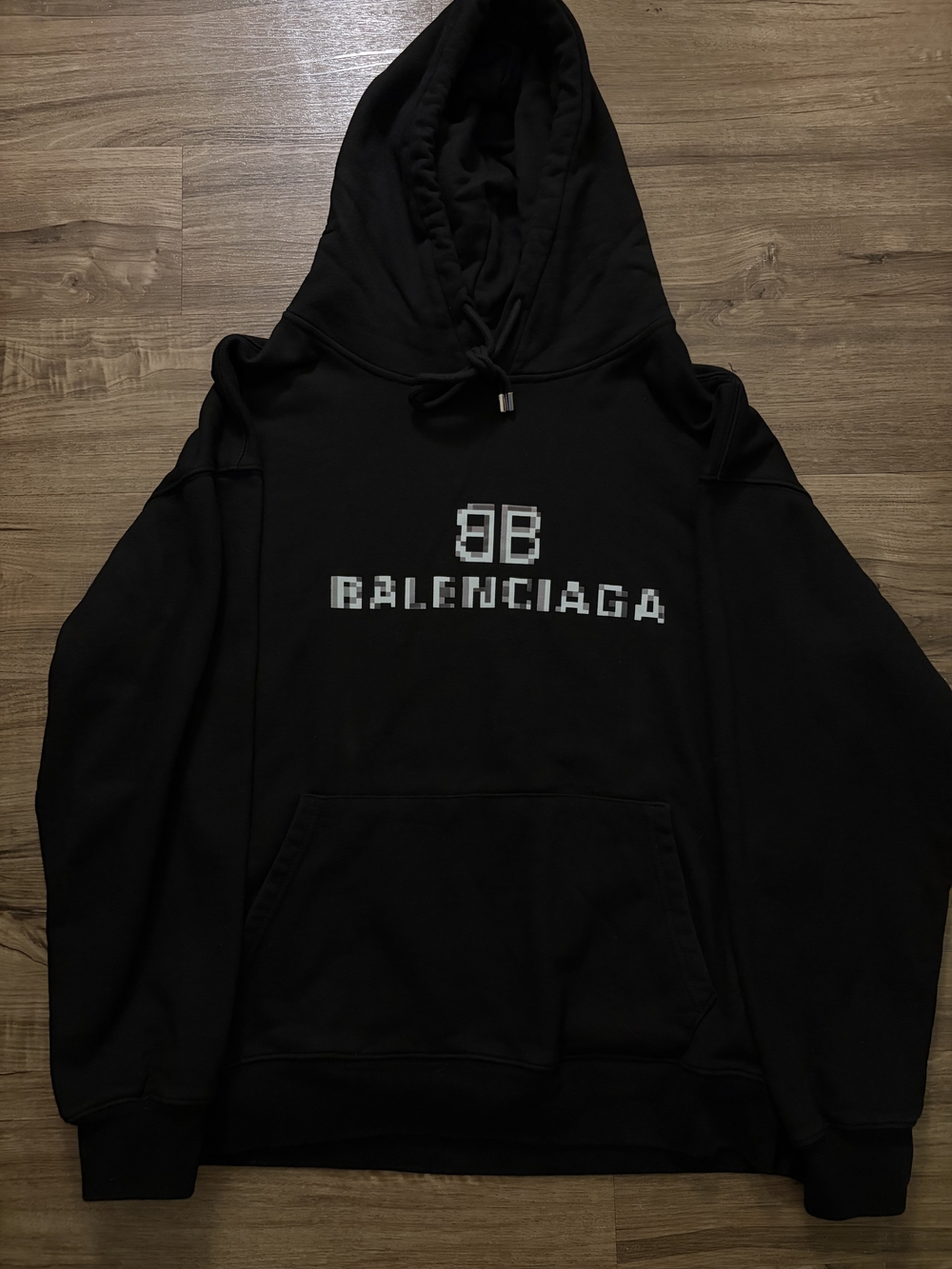 Black Logo Pullover Hoodie